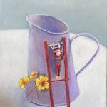 Tin Jug and Wooden Toy